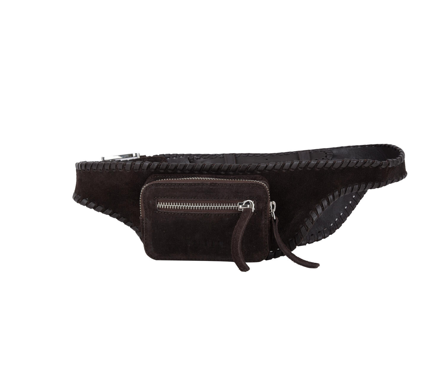 x Bruna Bear Eliza Braided bæltetaske - brun